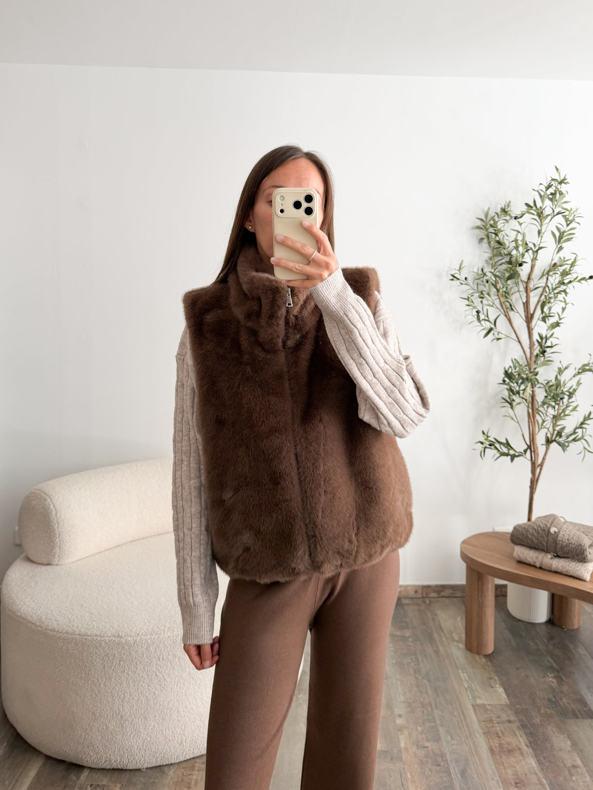Veste Déborah marron