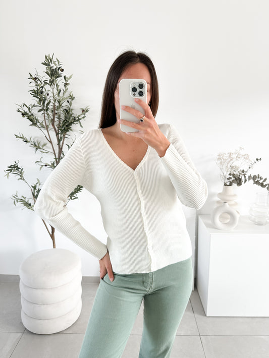 Gilet Vivianne blanc