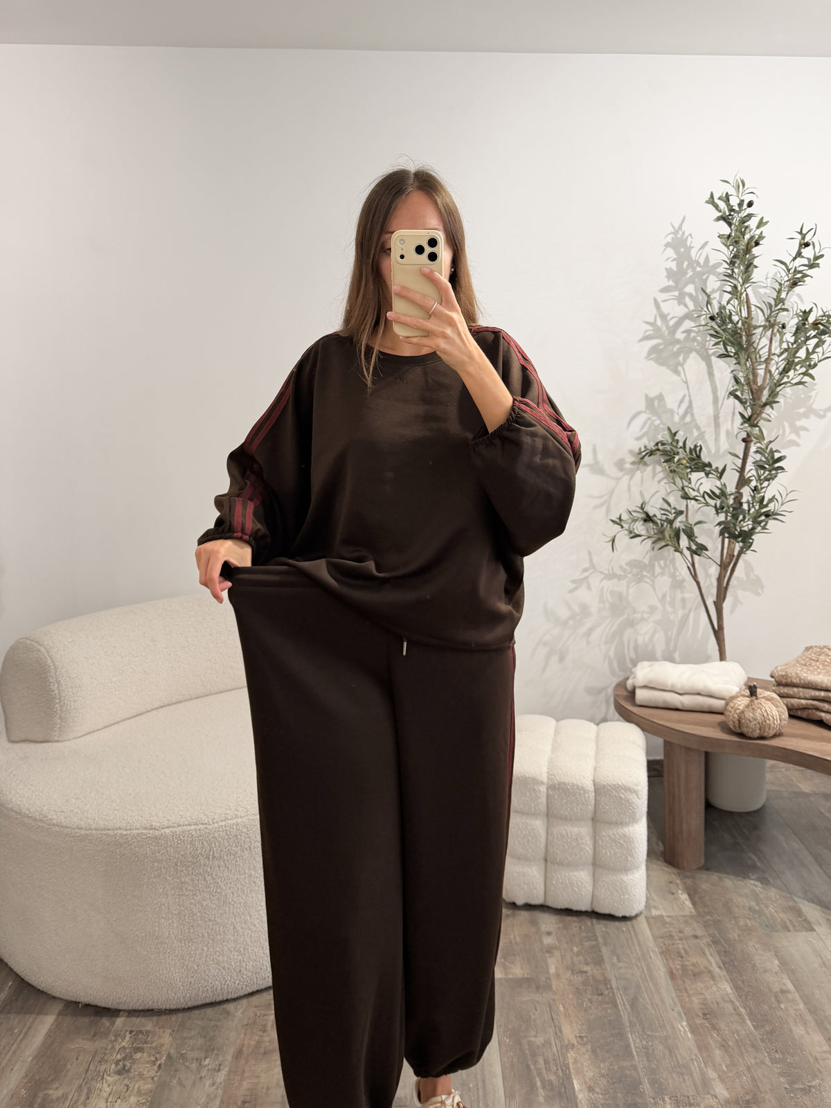 Esemble sweat et jogging chocolat