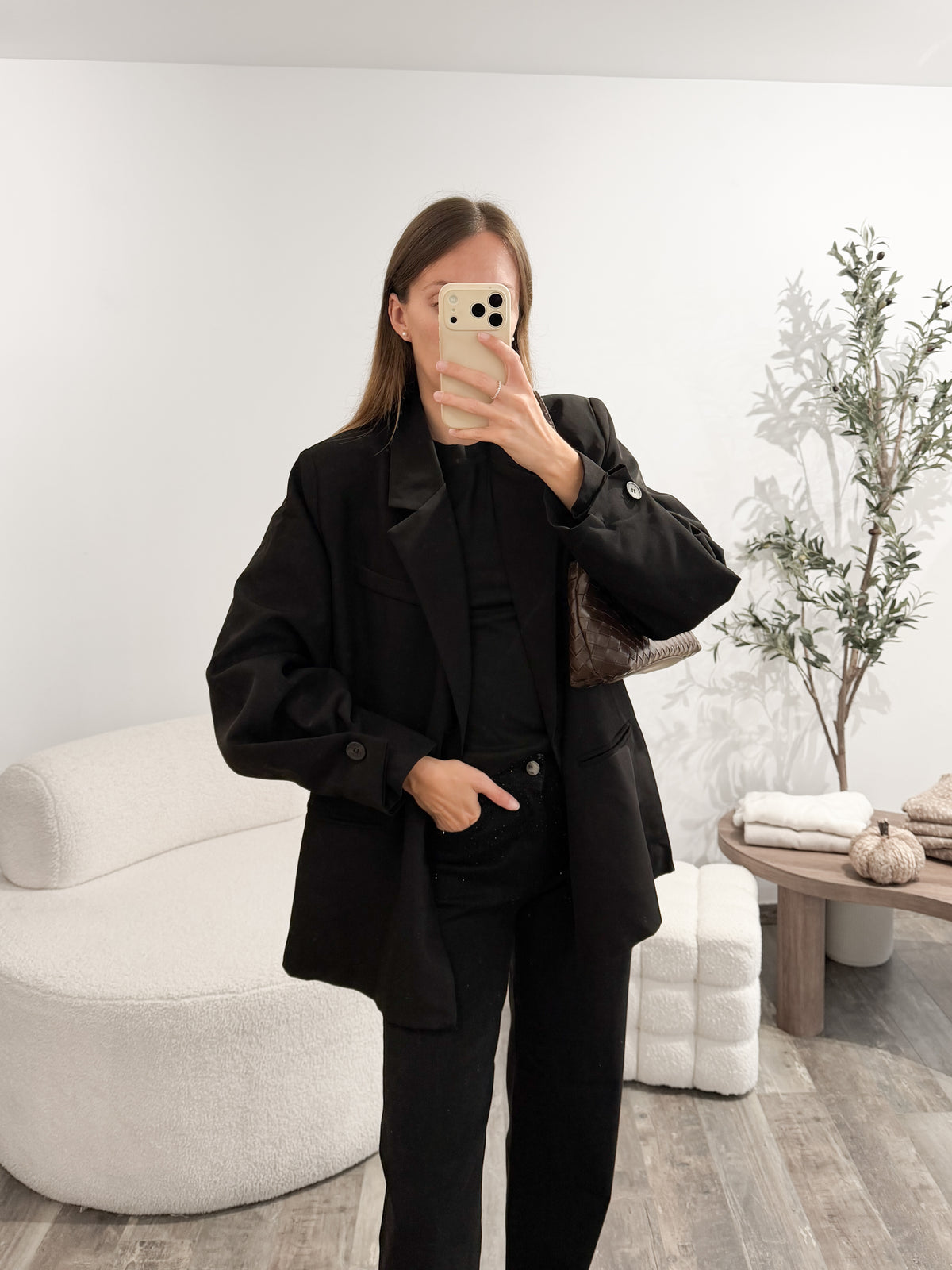Blazer manches bouffantes