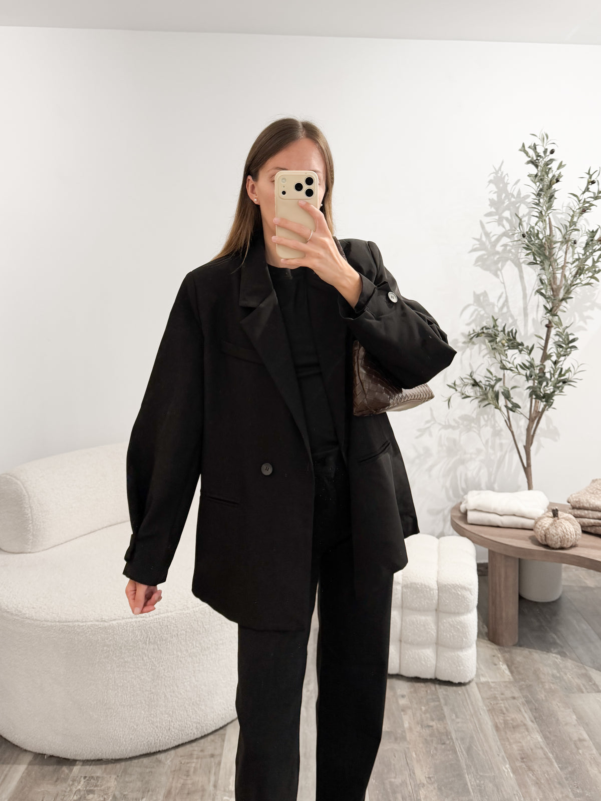 Blazer manches bouffantes