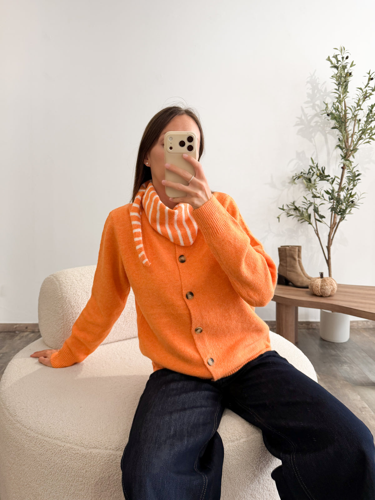 Gilet avec écharpe