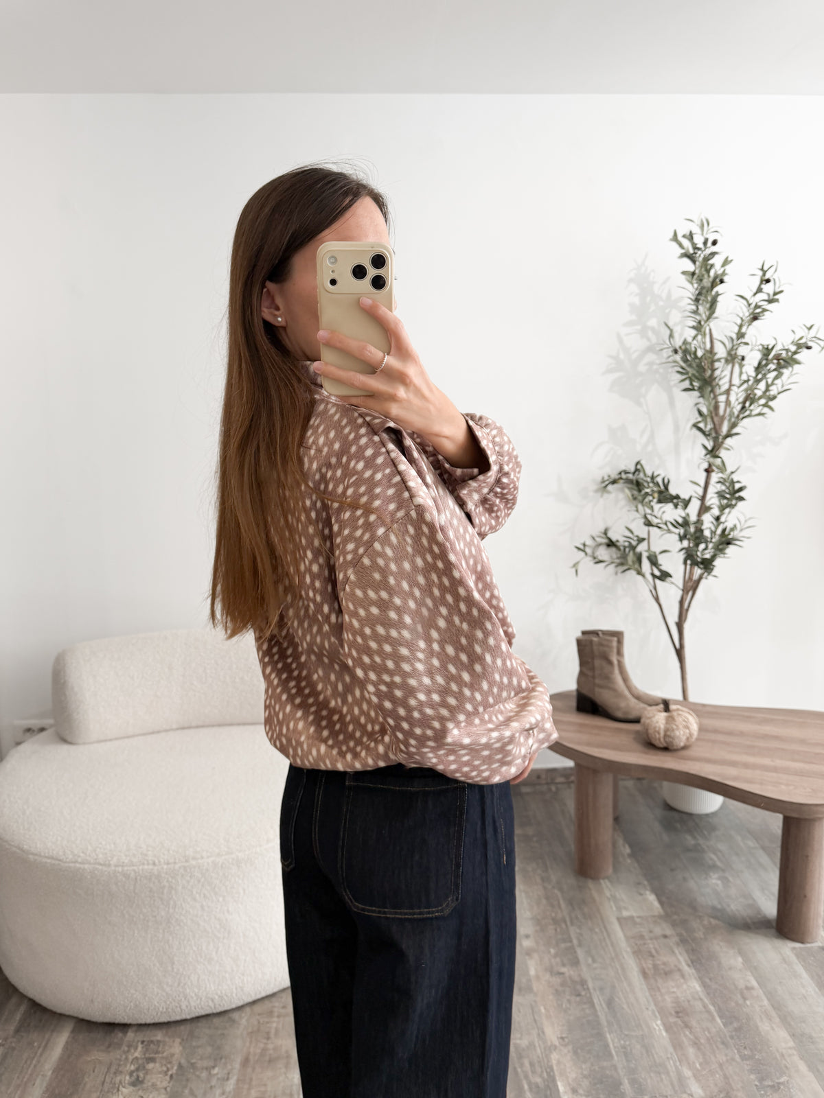 Veste motif biche