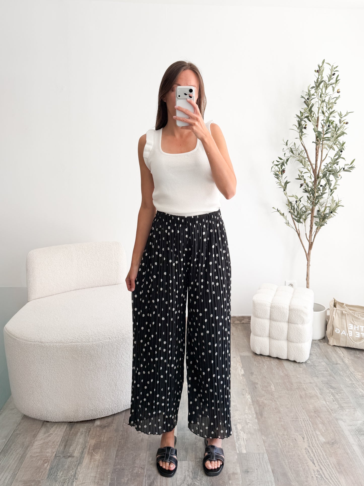 Pantalon à pois