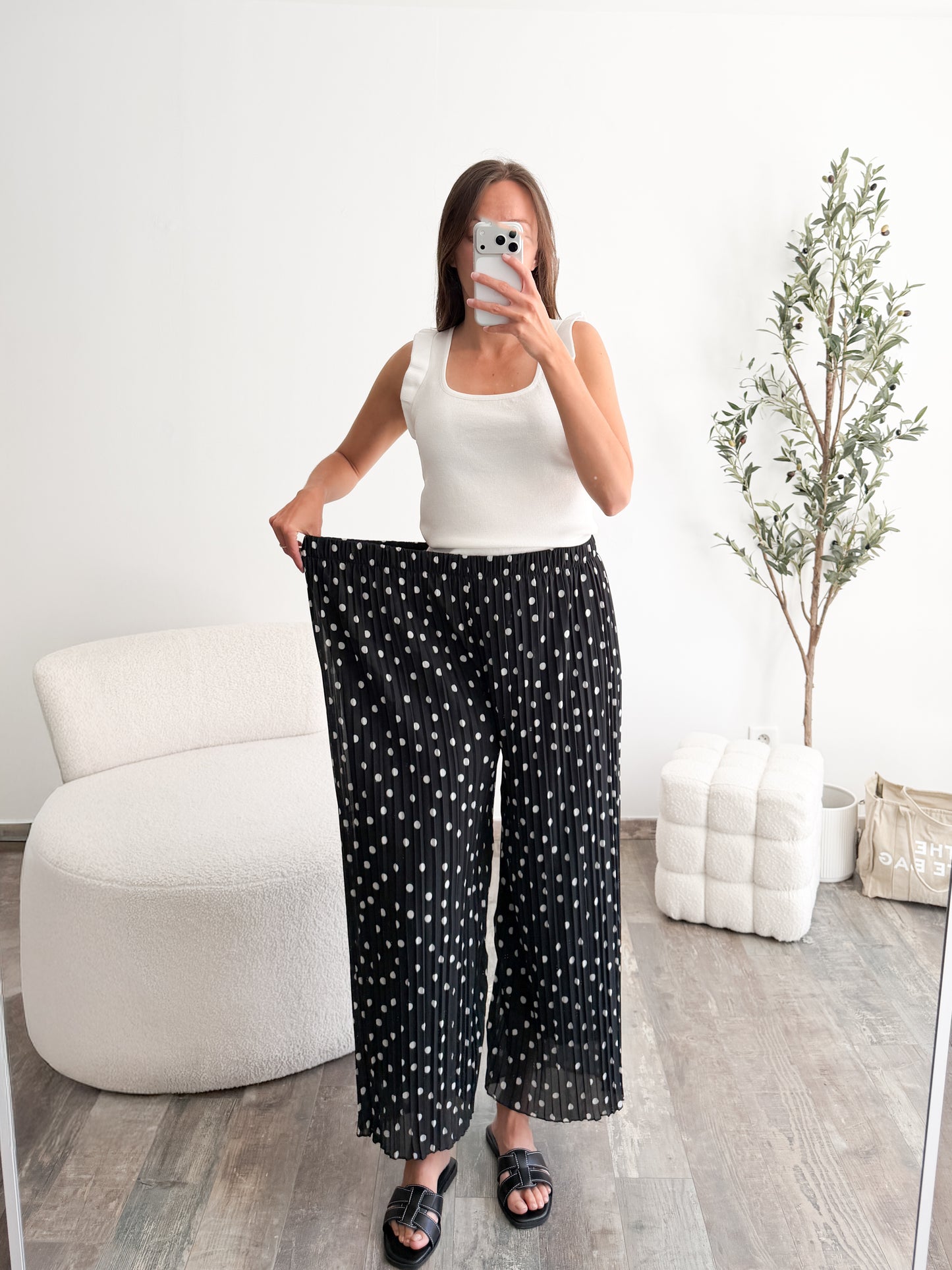 Pantalon à pois