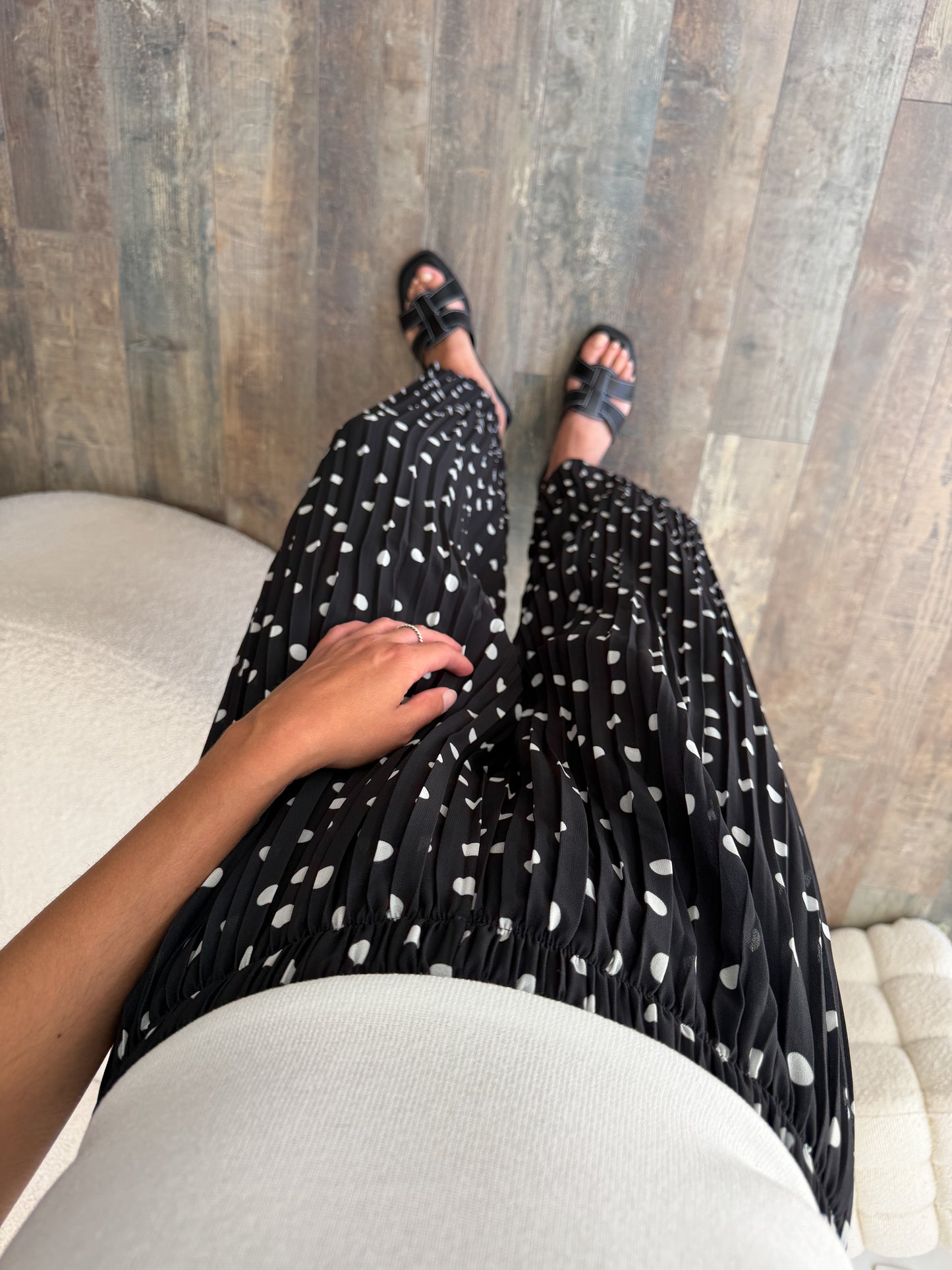 Pantalon à pois