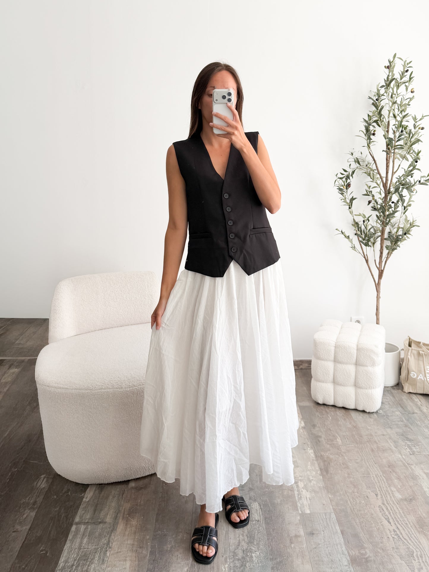 Jupe blanche Aura