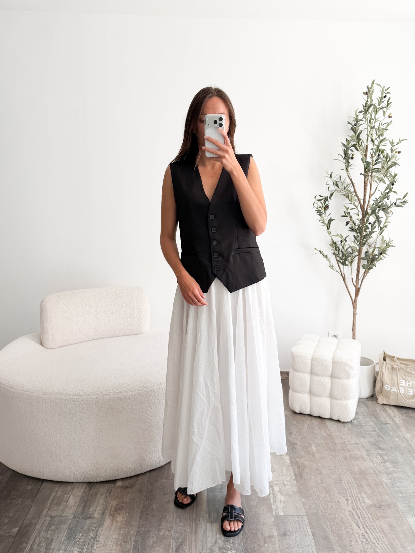 Jupe blanche Aura