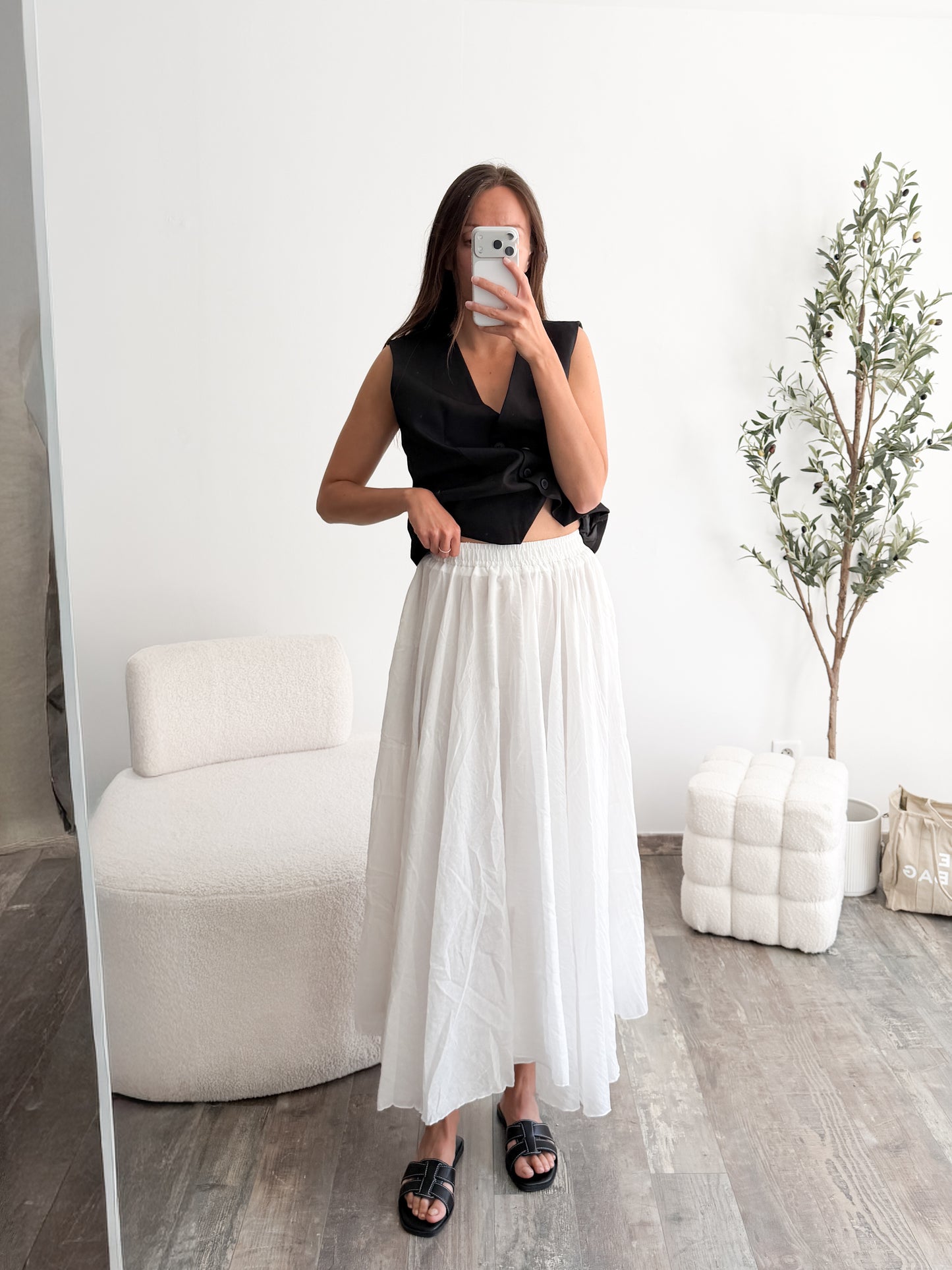 Jupe blanche Aura