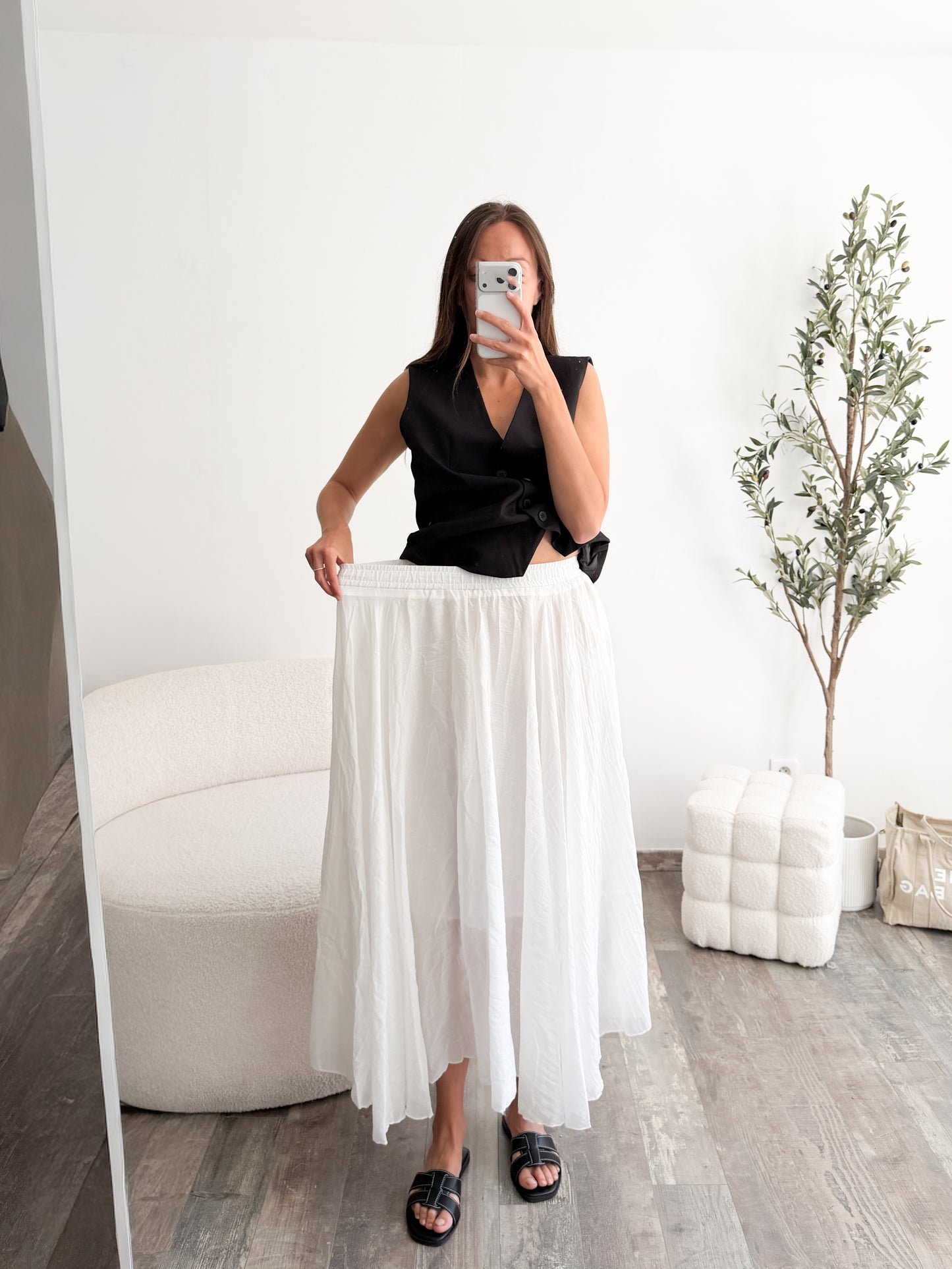 Jupe blanche Aura
