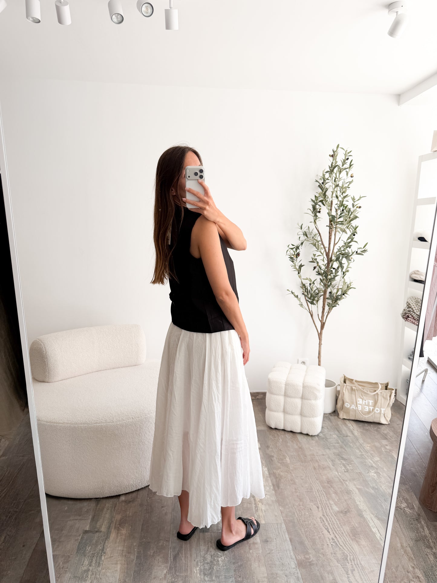 Jupe blanche Aura