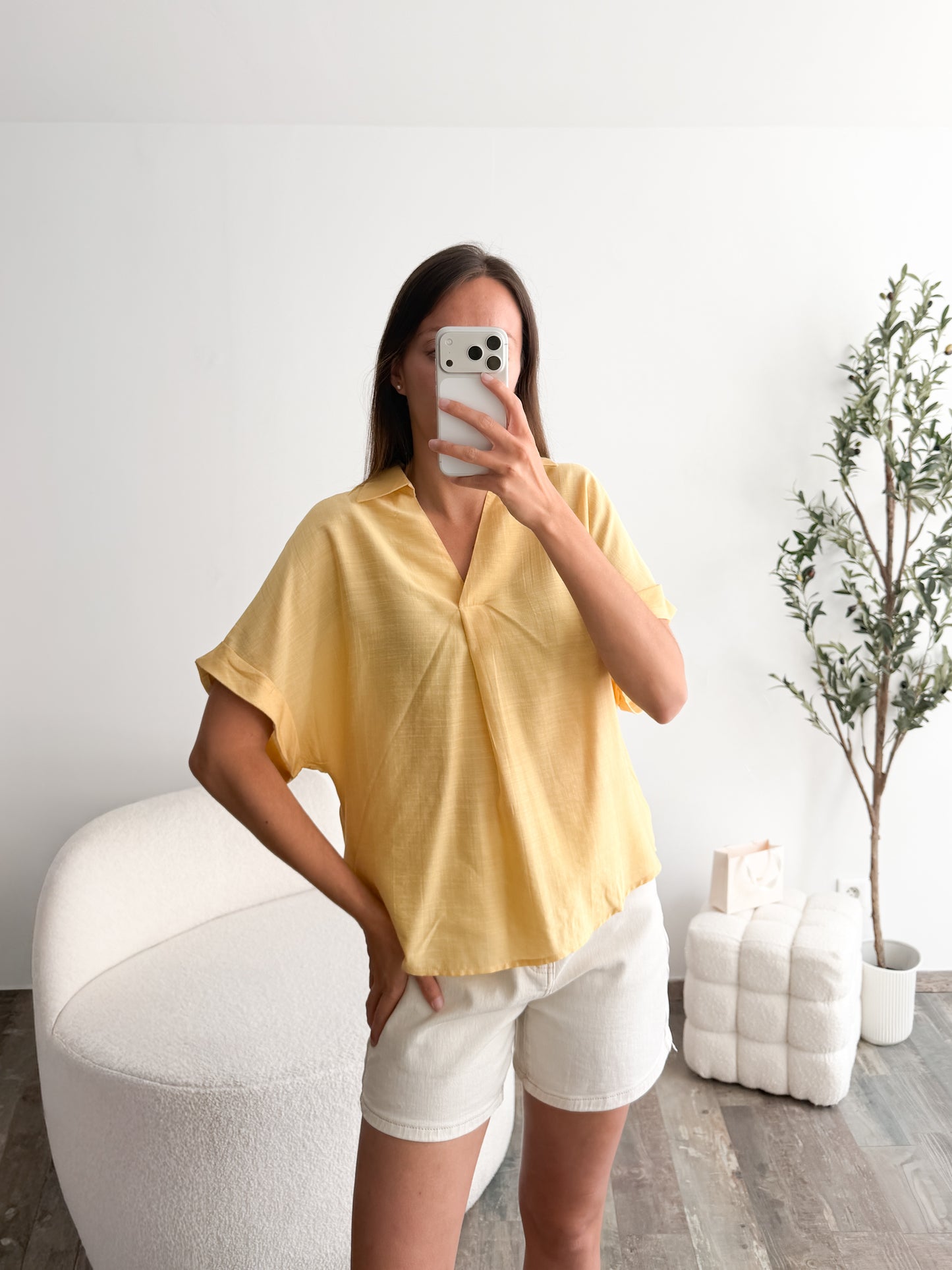 Polo fluide jaune