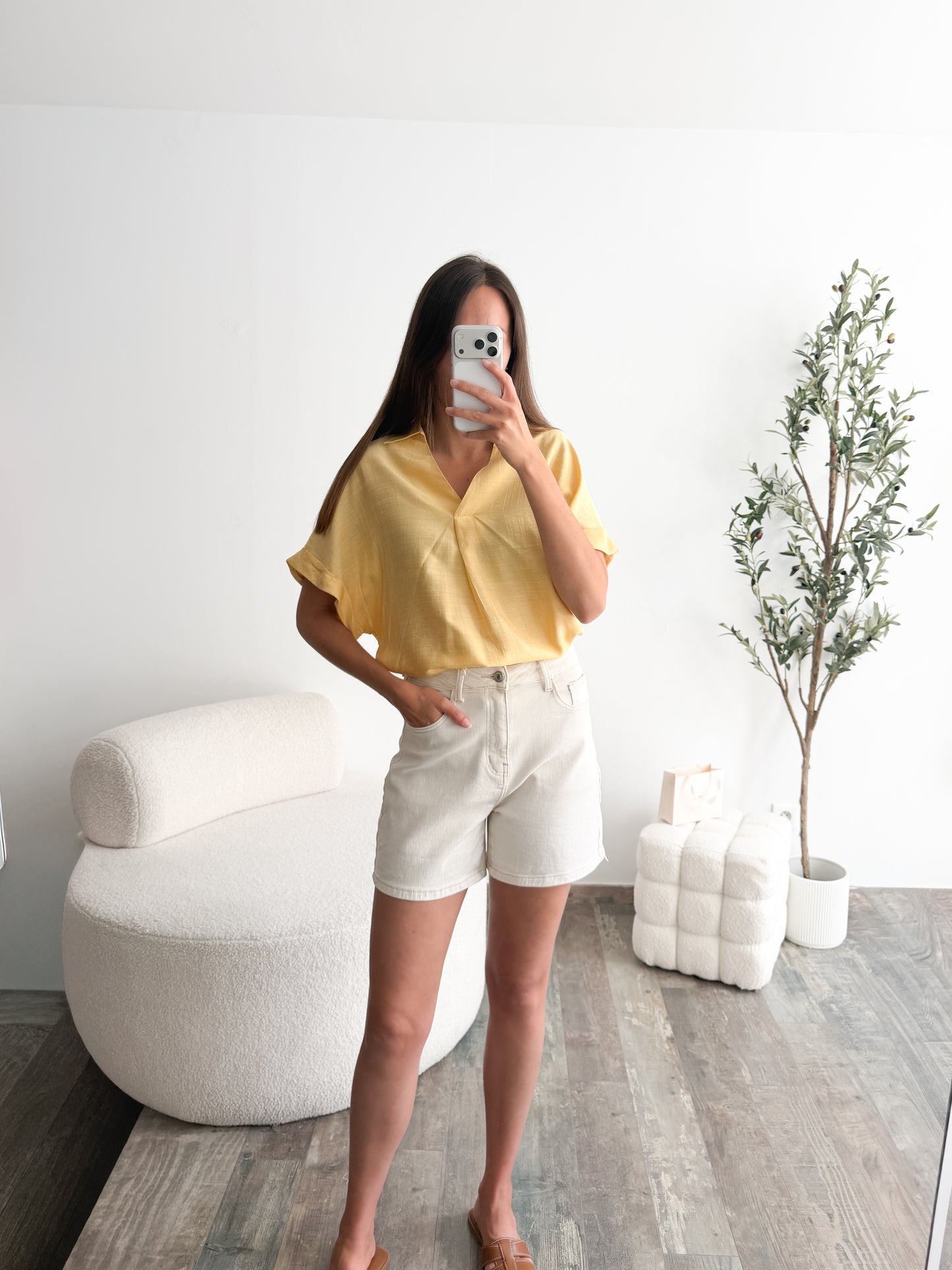 Polo fluide jaune