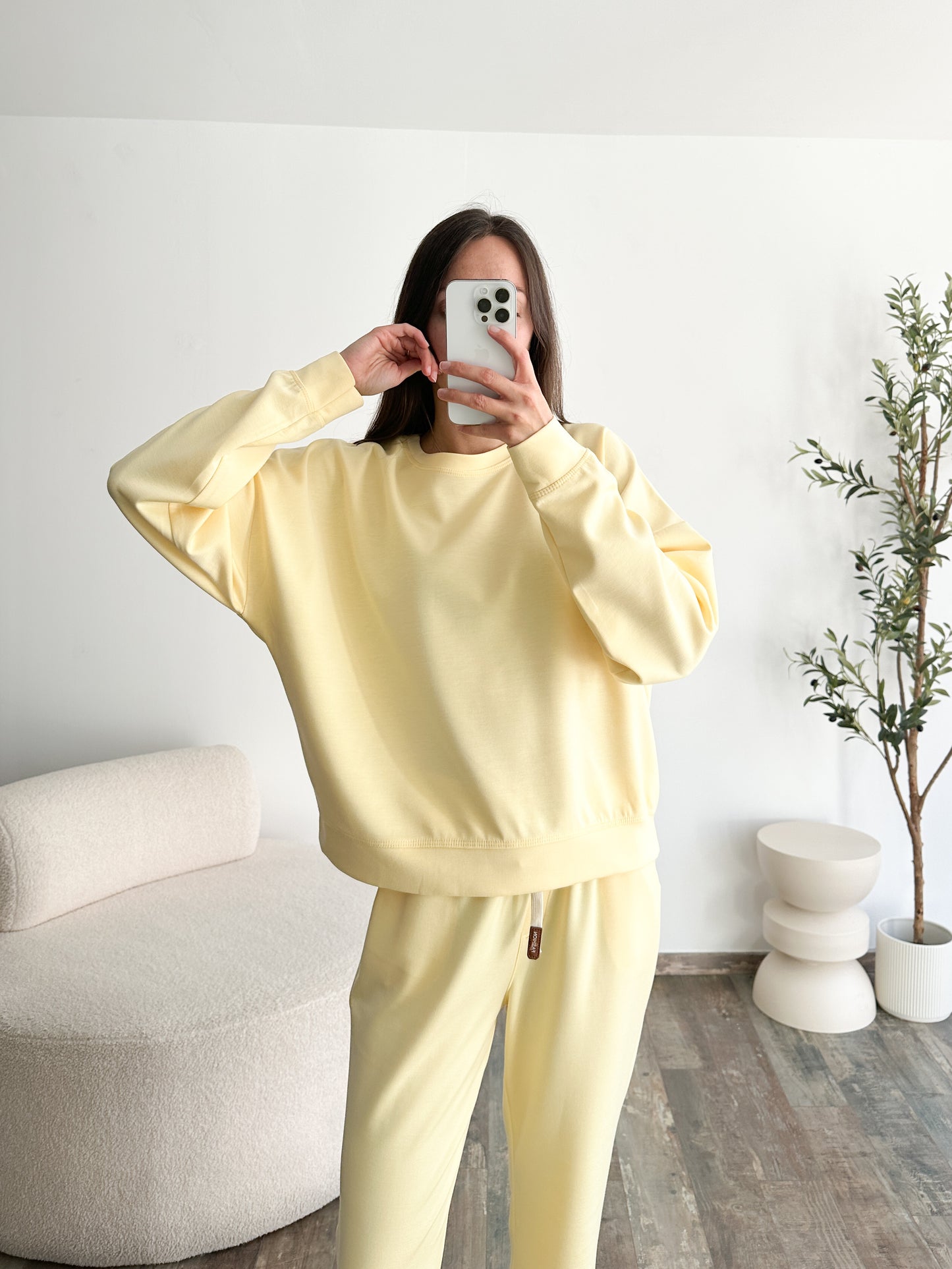 Ensemble jogging jaune