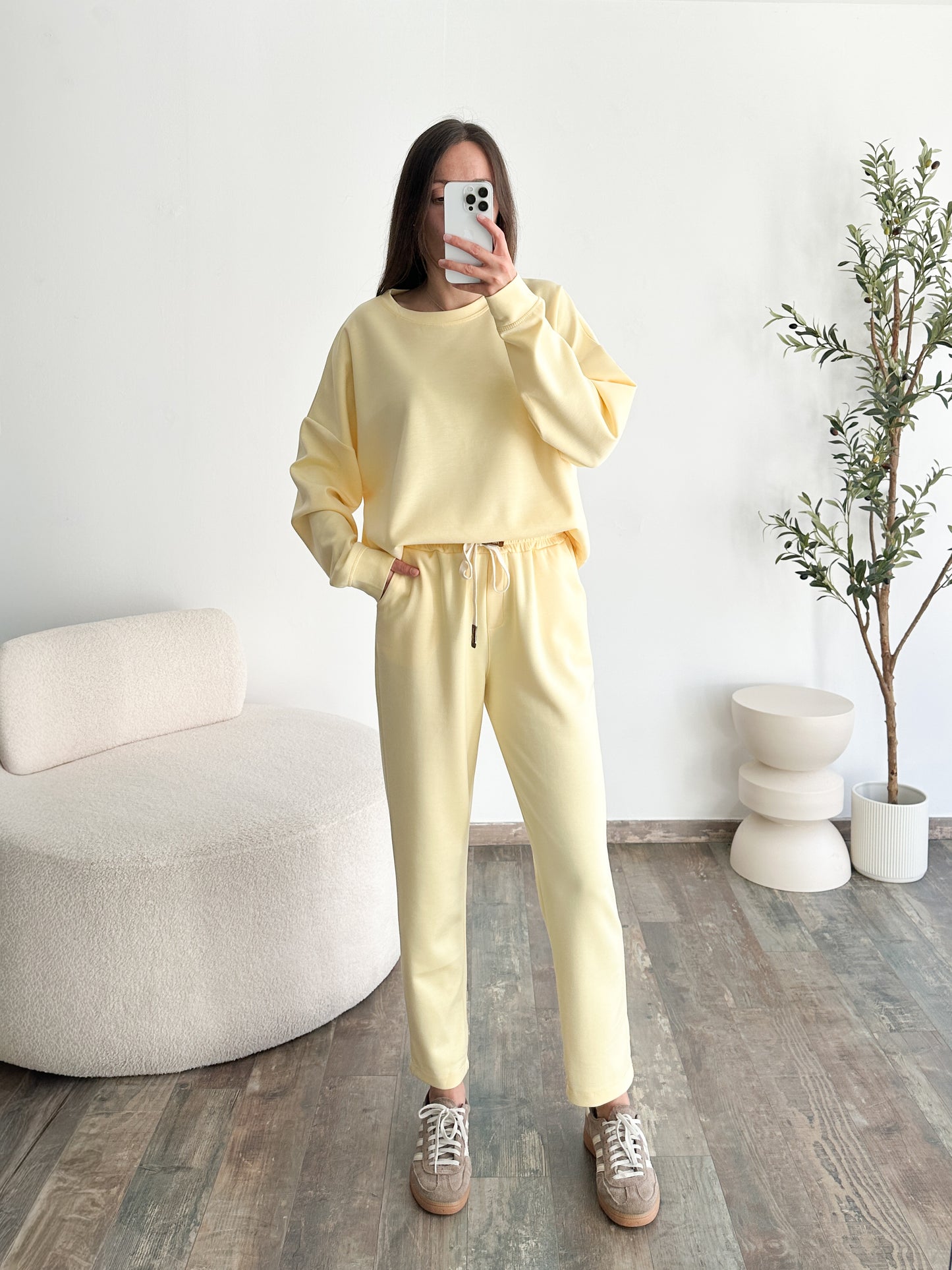 Ensemble jogging jaune