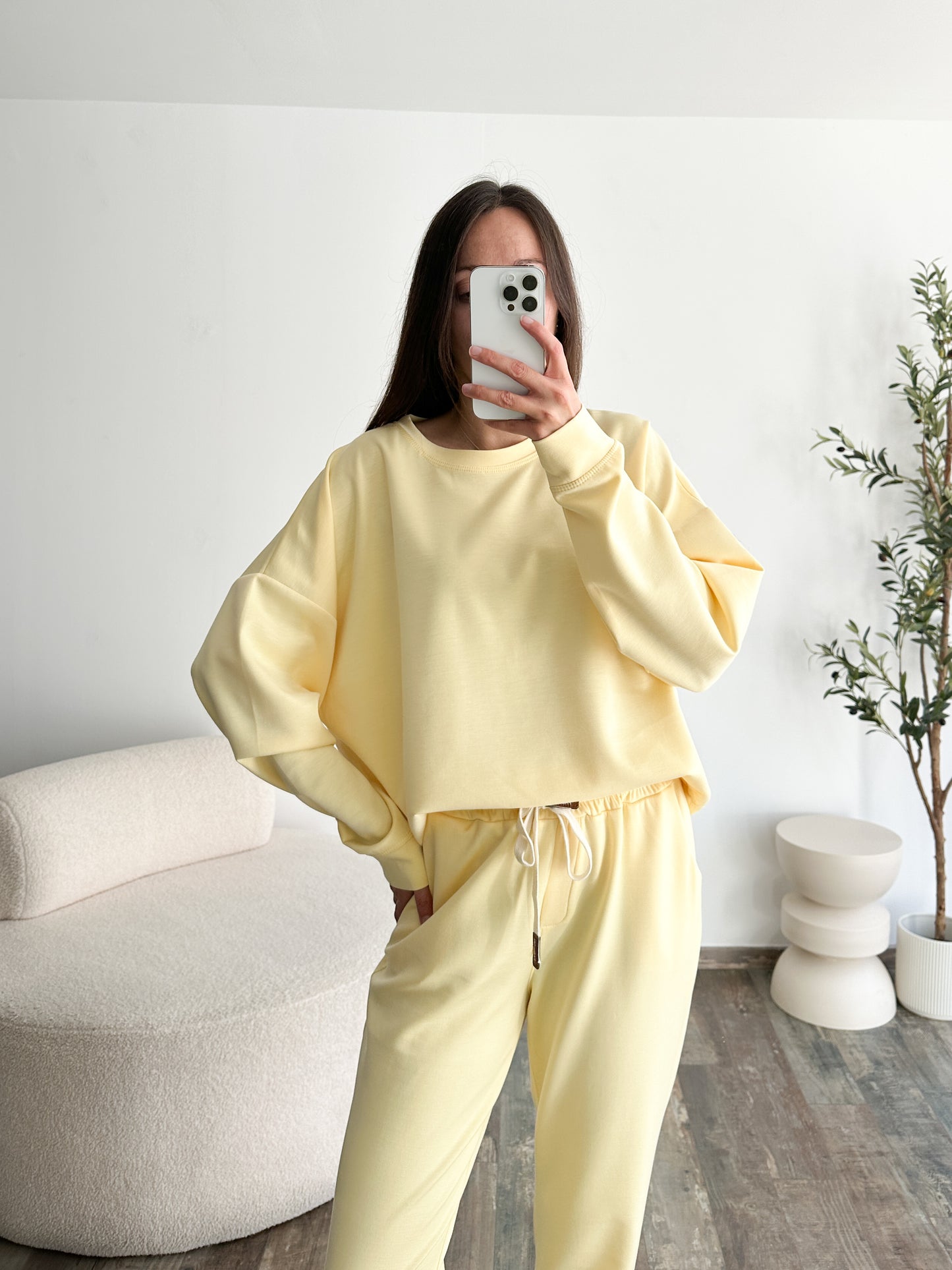 Ensemble jogging jaune