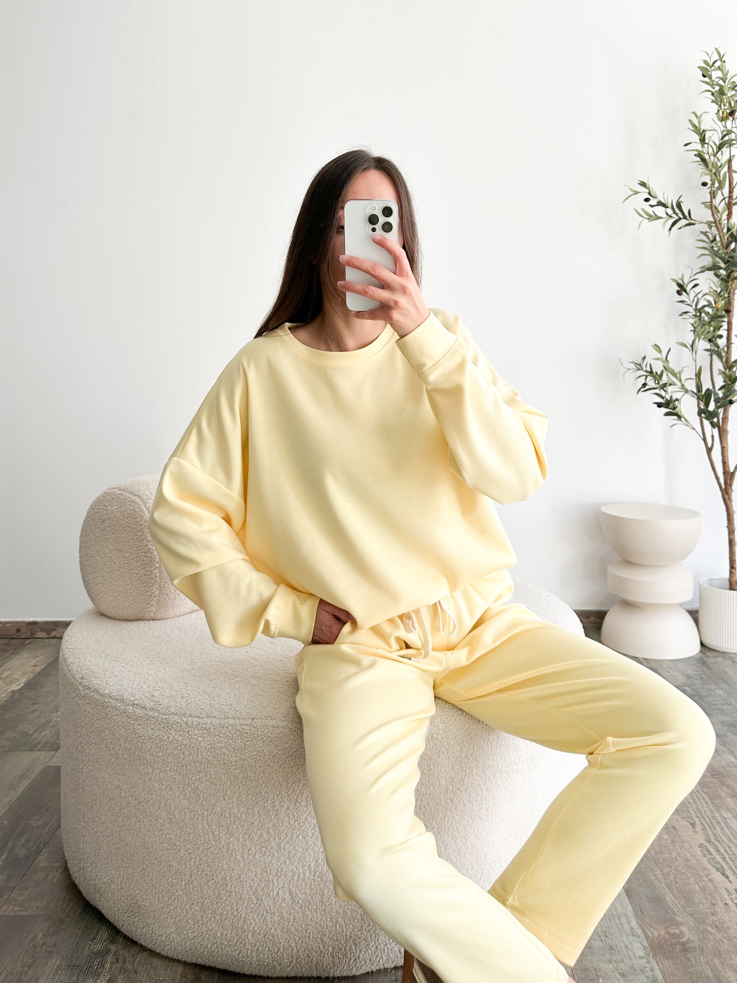Ensemble jogging jaune