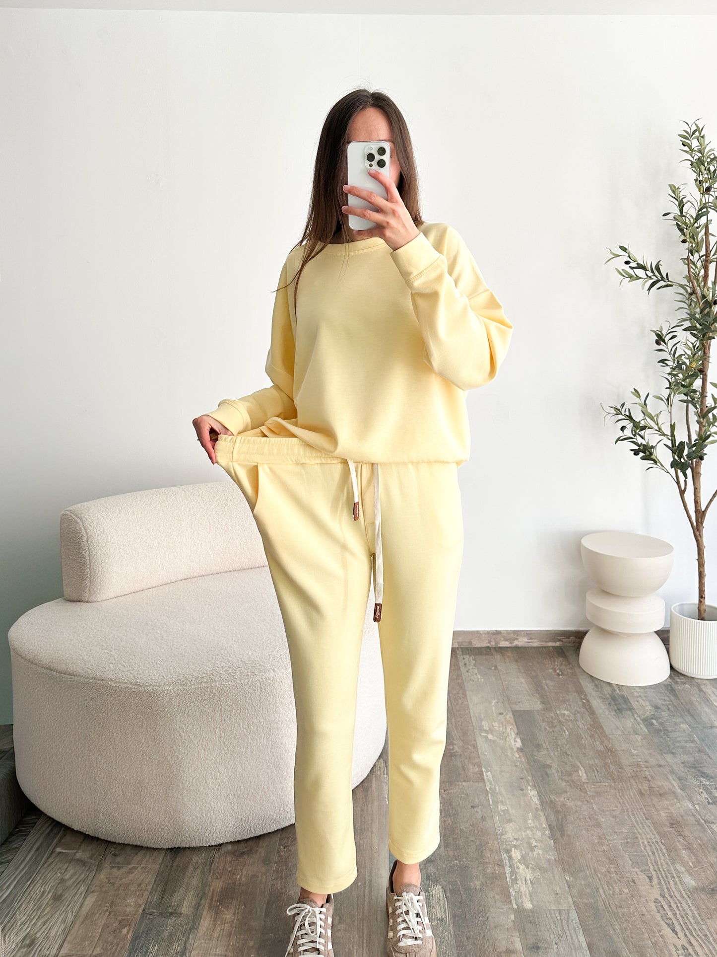 Ensemble jogging jaune