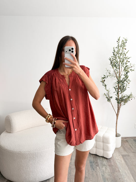 Blouse Mathilde Terracotta