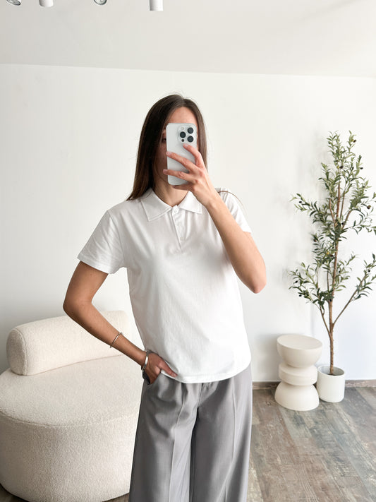 Polo blanc