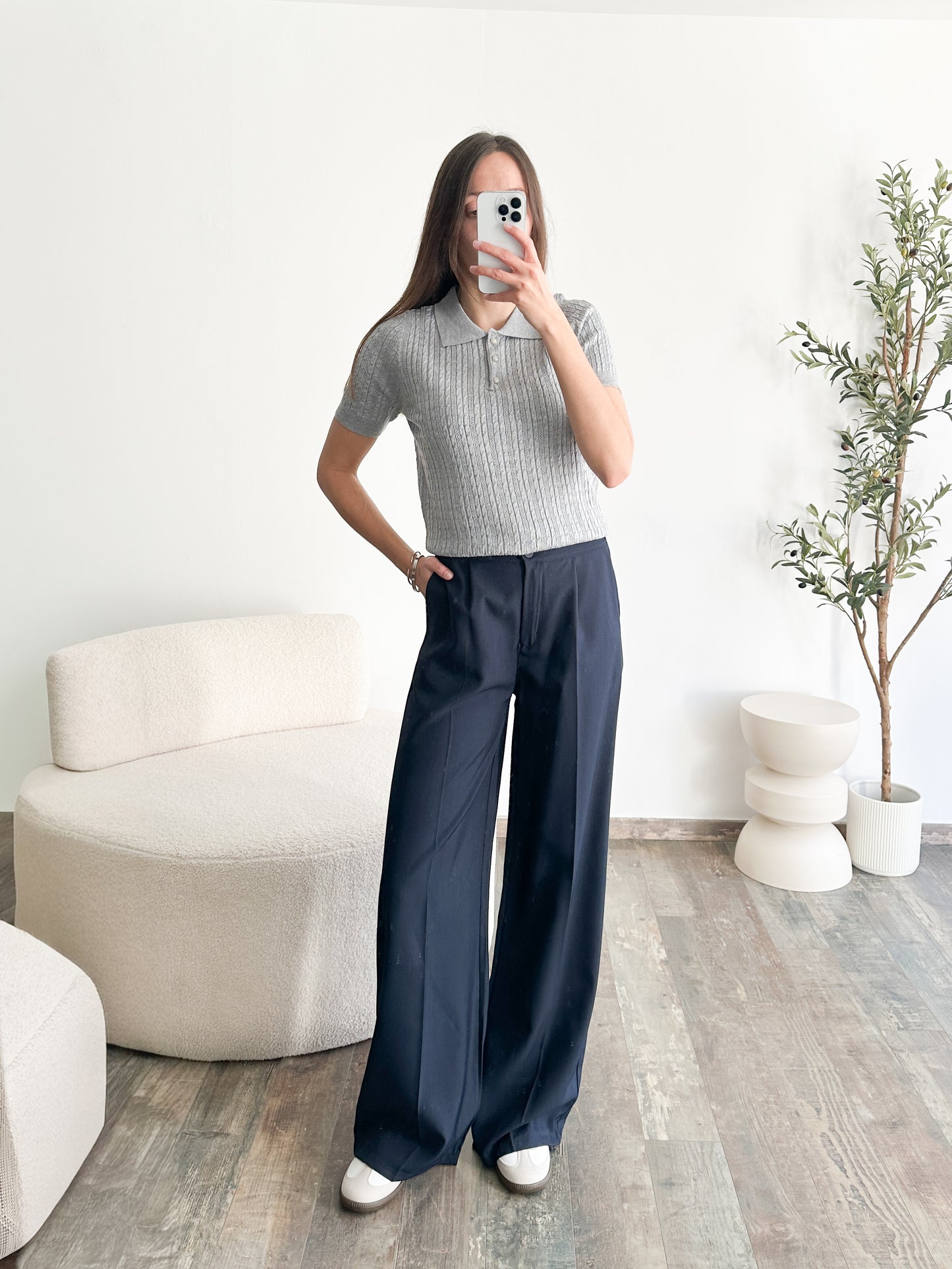 Pantalon Lola bleu marine