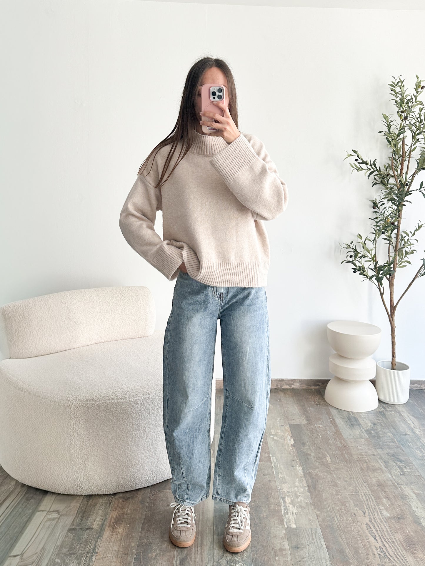 Jean ballon bleu moyen