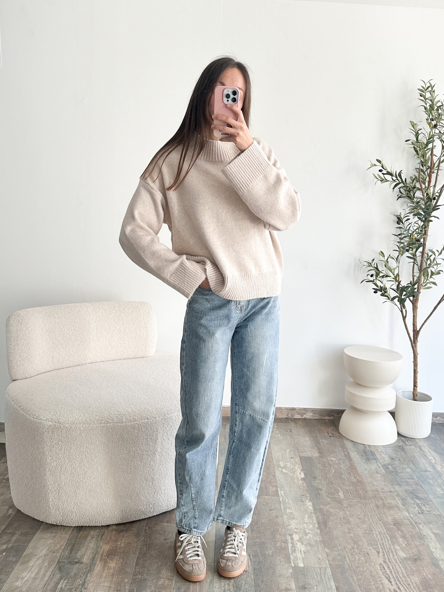 Jean ballon bleu moyen