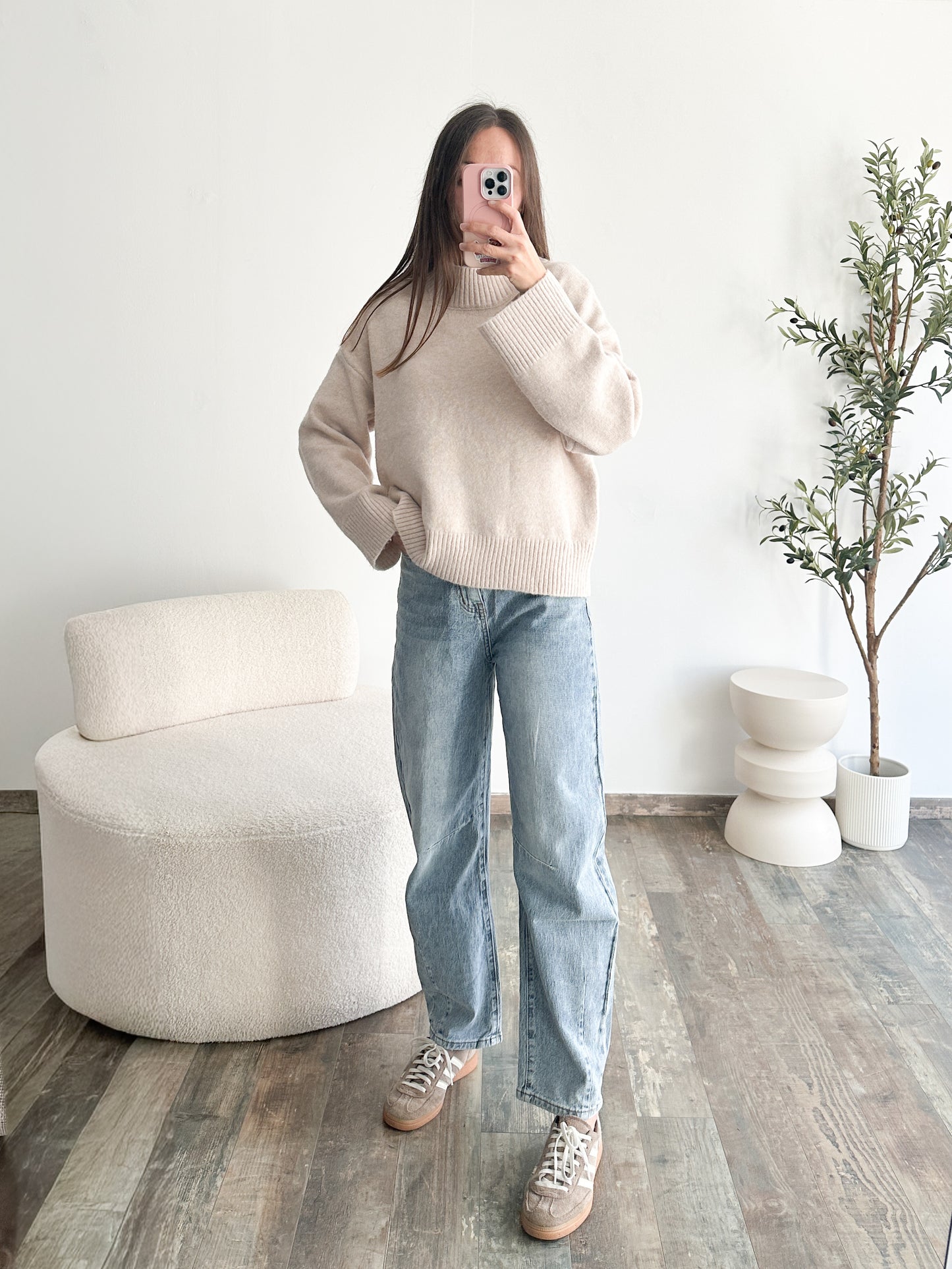 Jean ballon bleu moyen