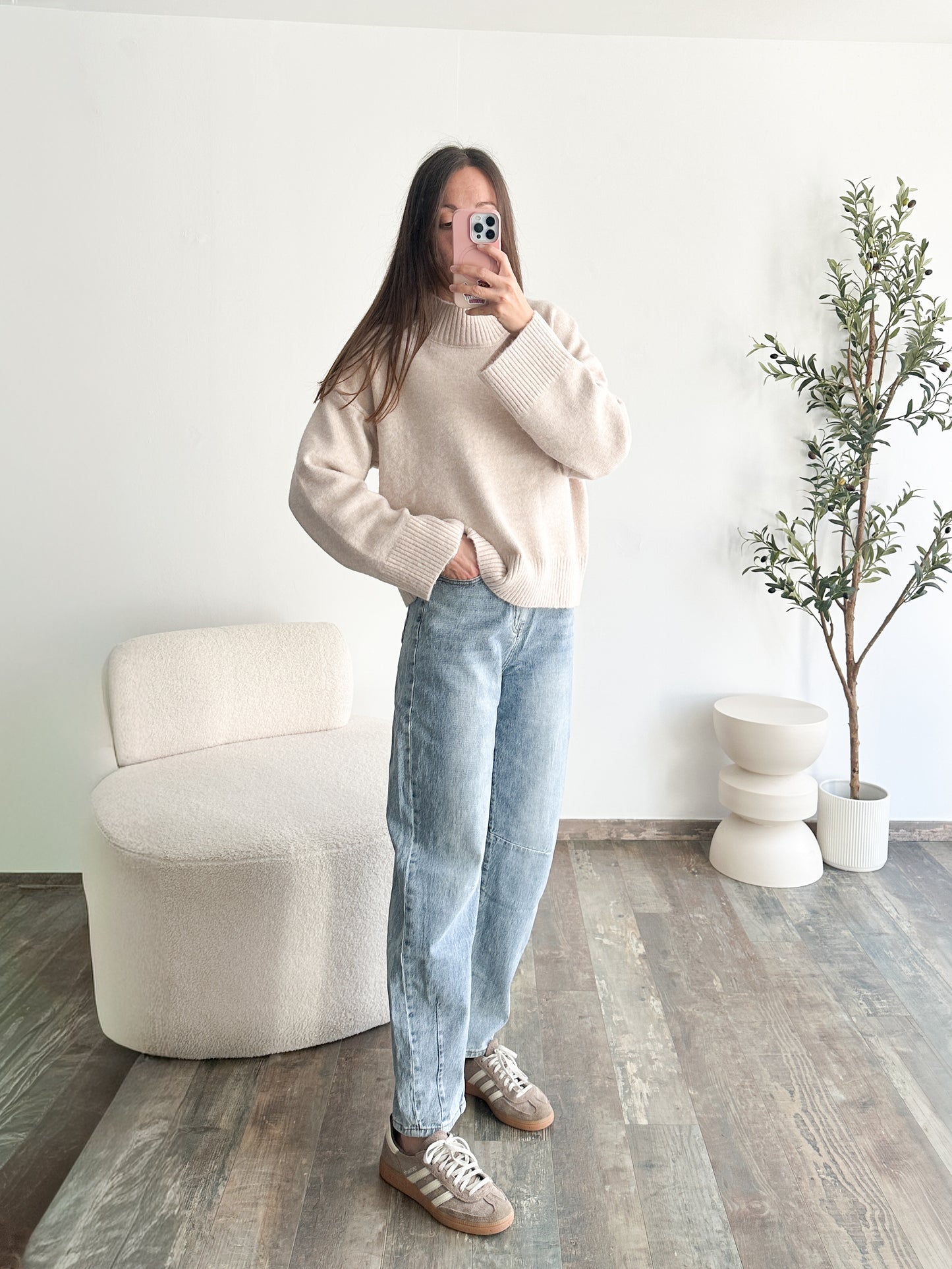 Jean ballon bleu moyen