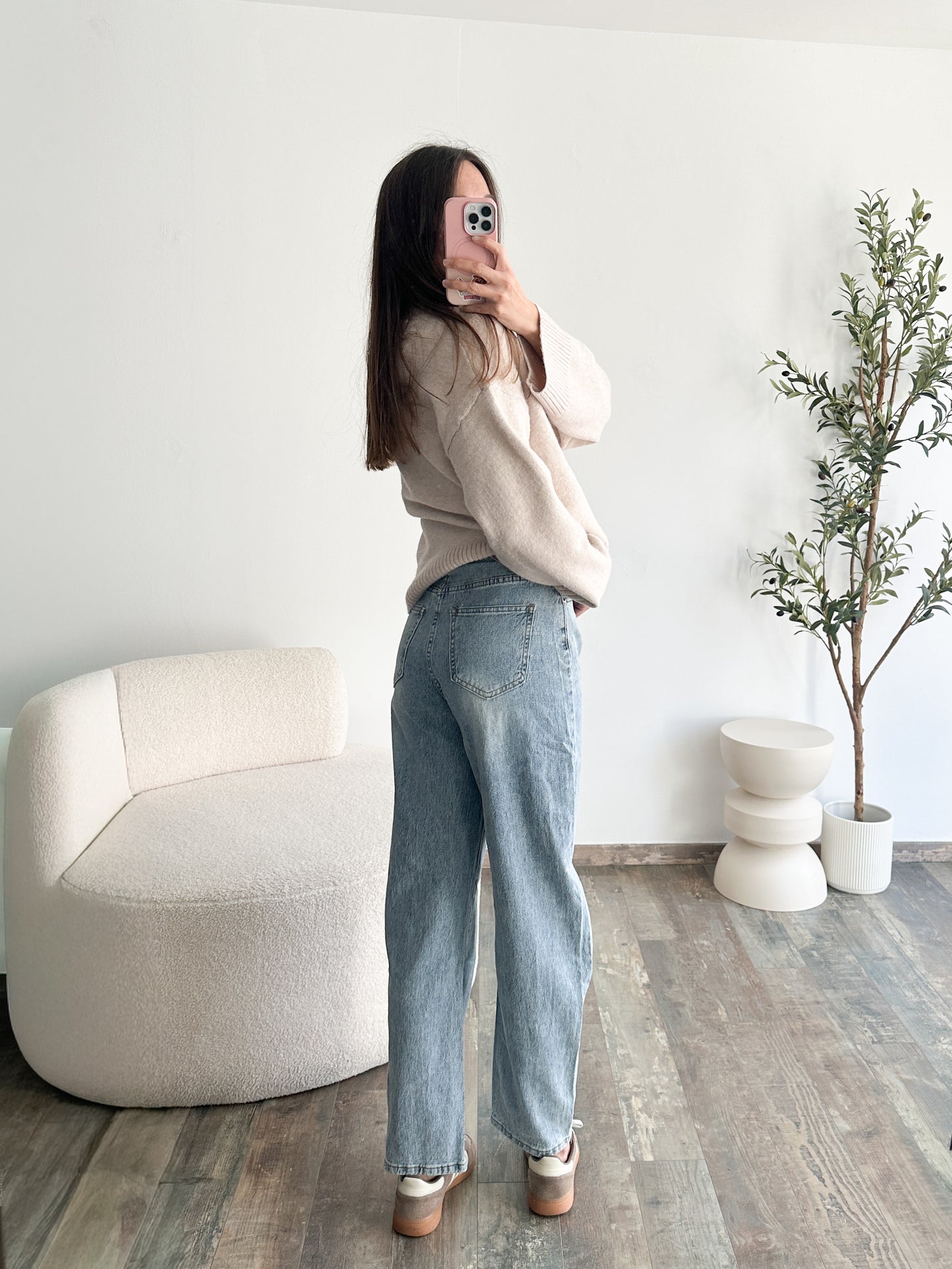 Jean ballon bleu moyen