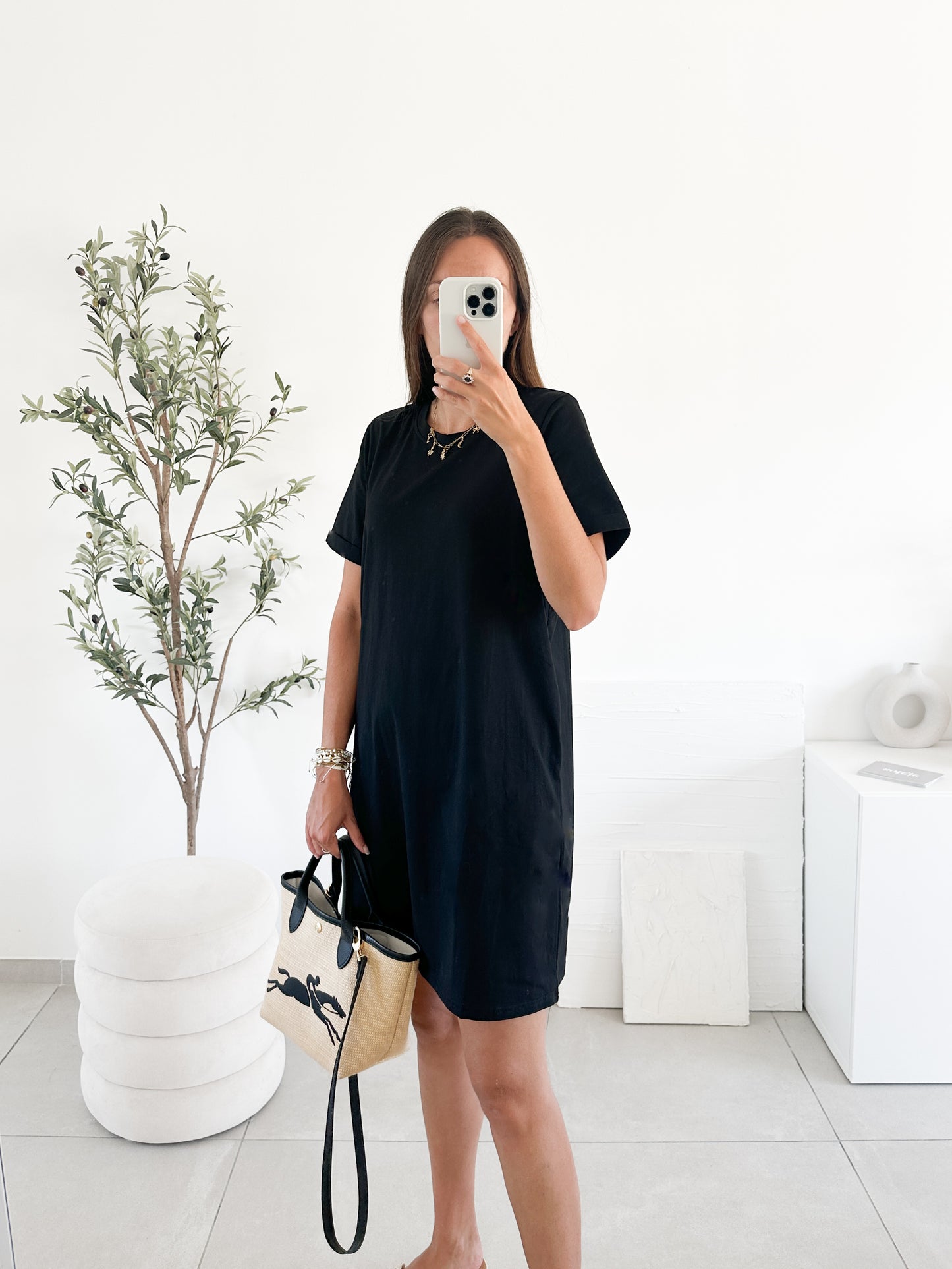 Robe T-shirt noire