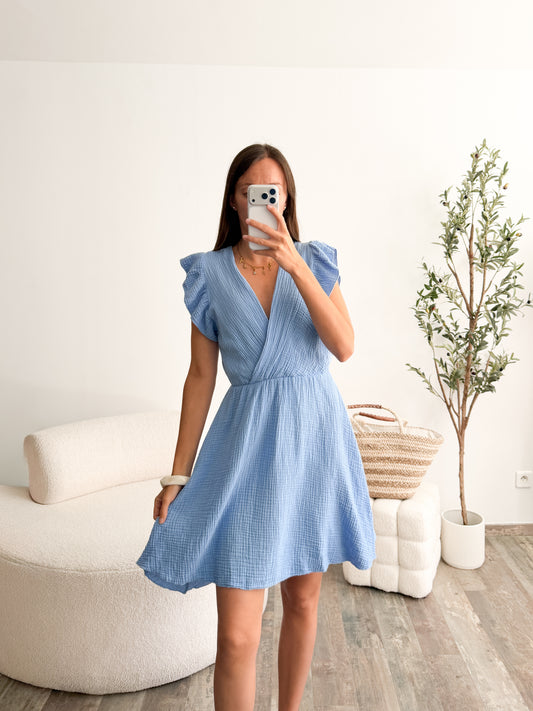 Robe Lina bleu ciel