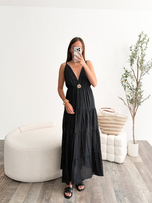 Robe Soleil longue noir