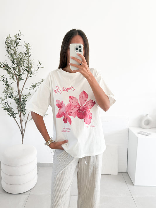 T-shirt Orchidée