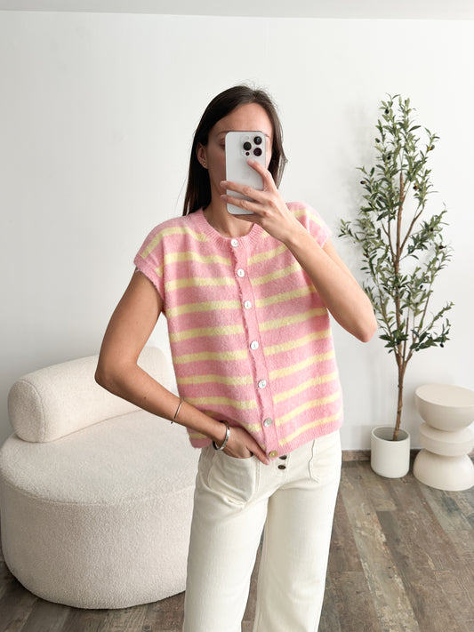 Gilet marin sans manche