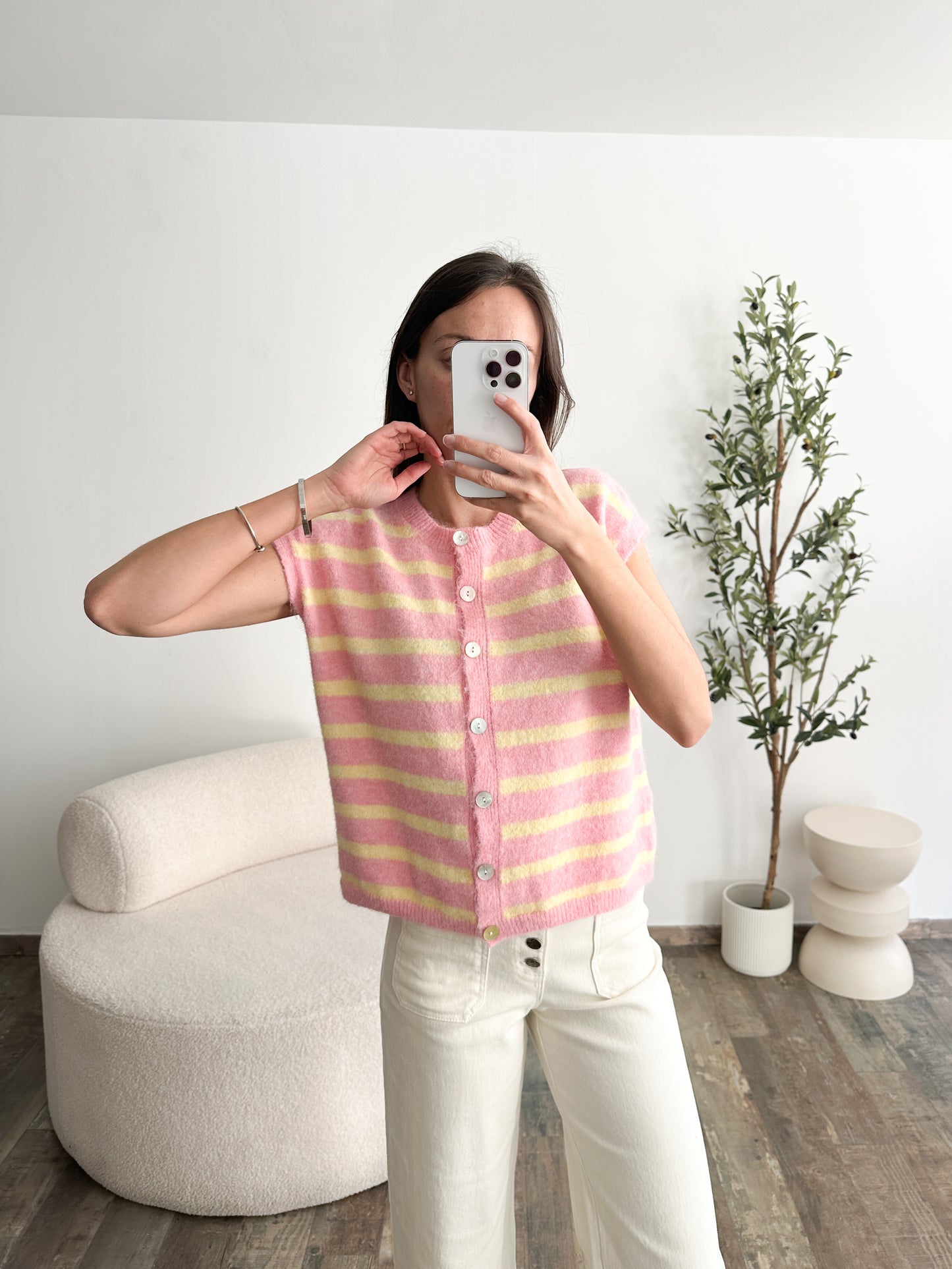 Gilet marin sans manche