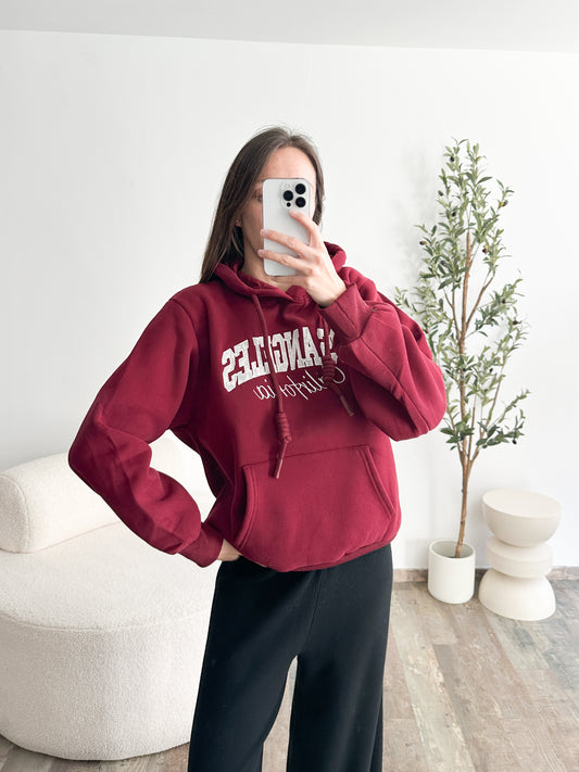 Sweat Los Angeles bordeaux