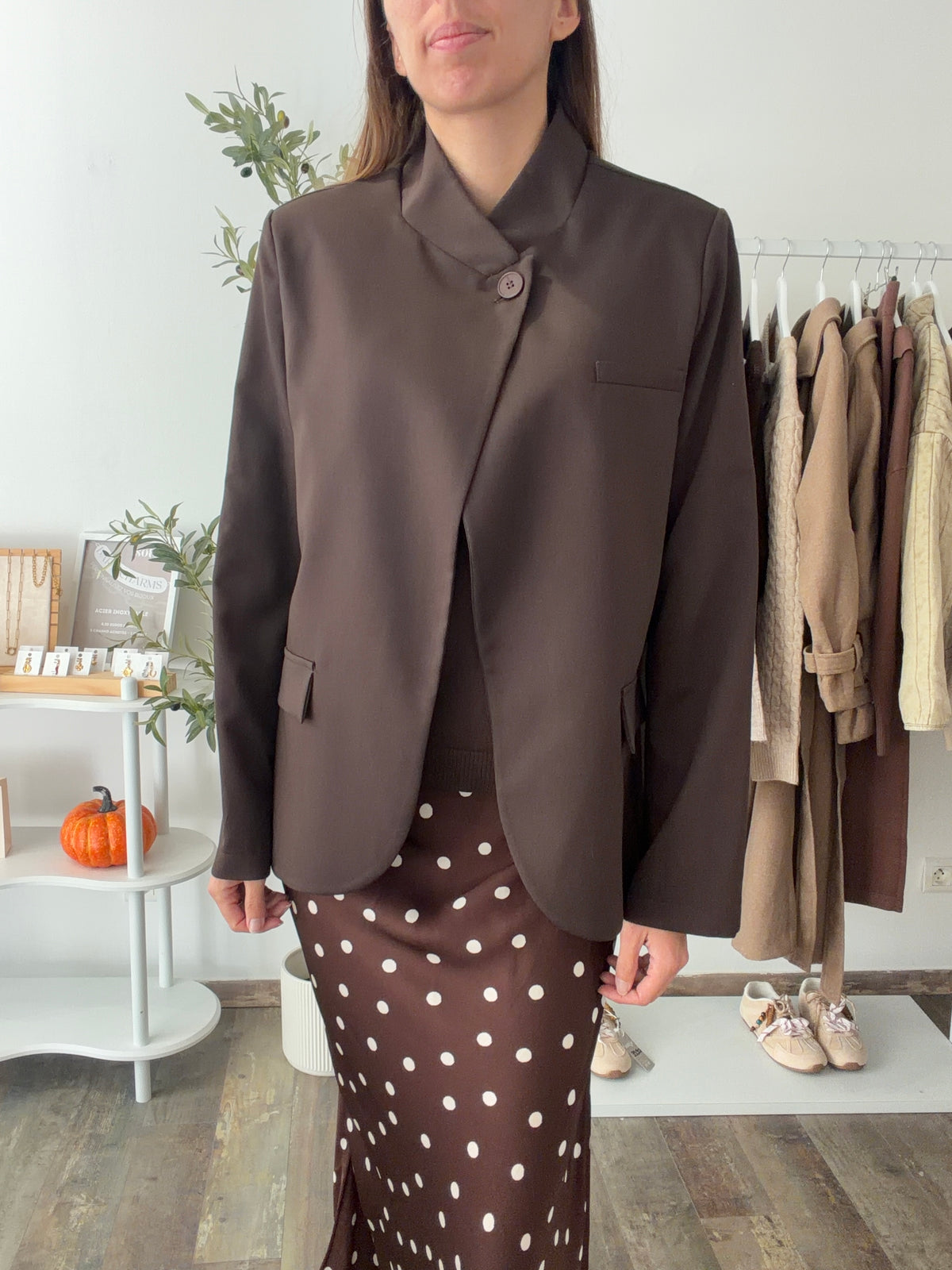 Blazer croisé noir