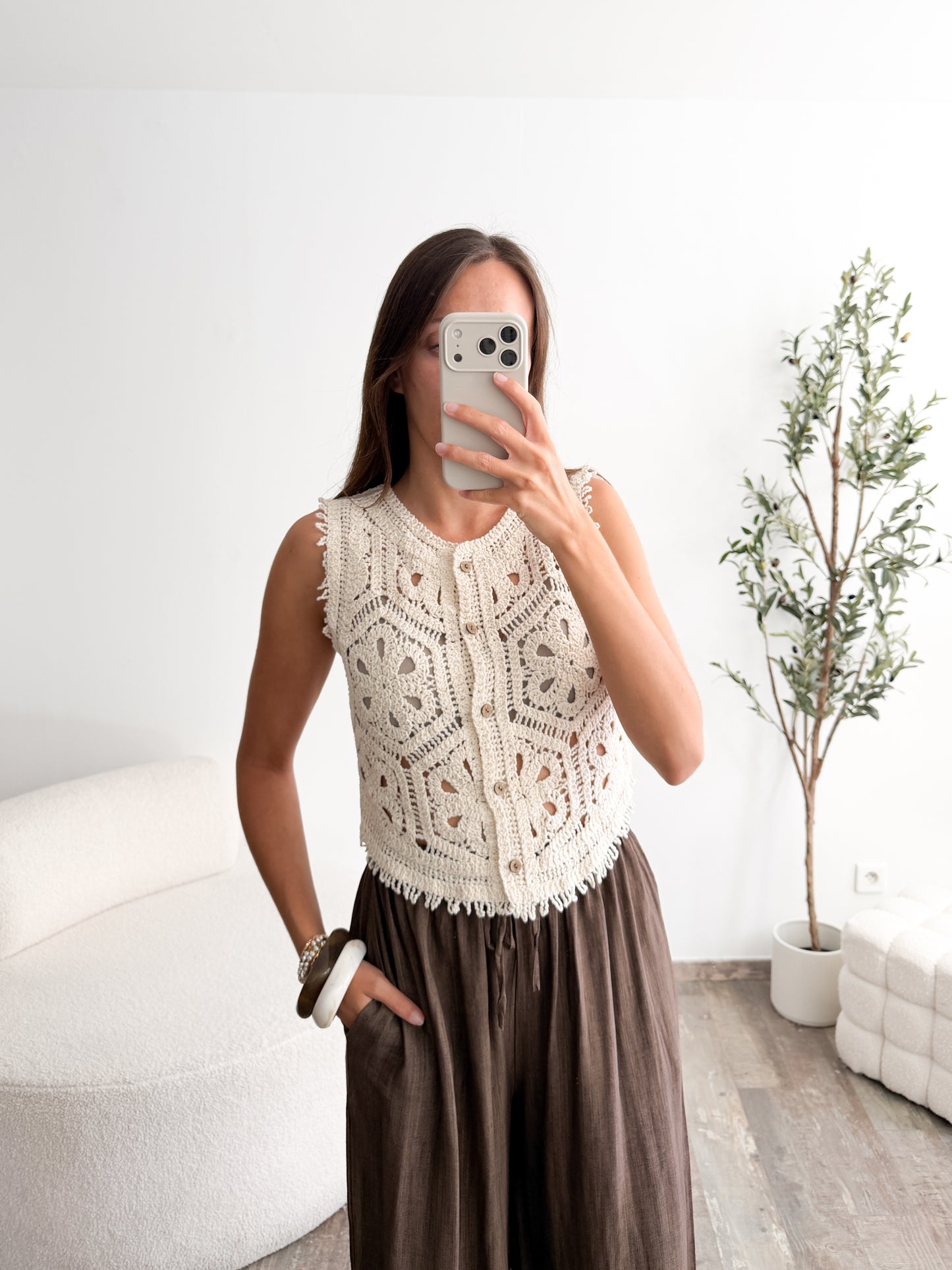 Top en crochet Viana