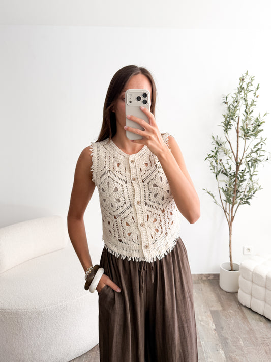 Top en crochet Viana