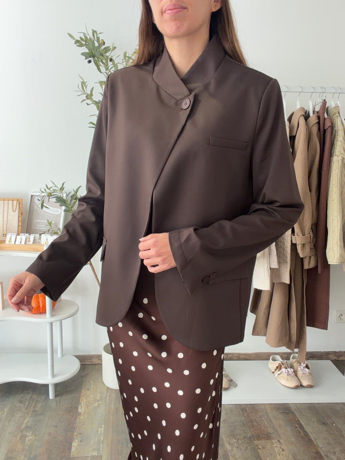 Blazer croisé noir