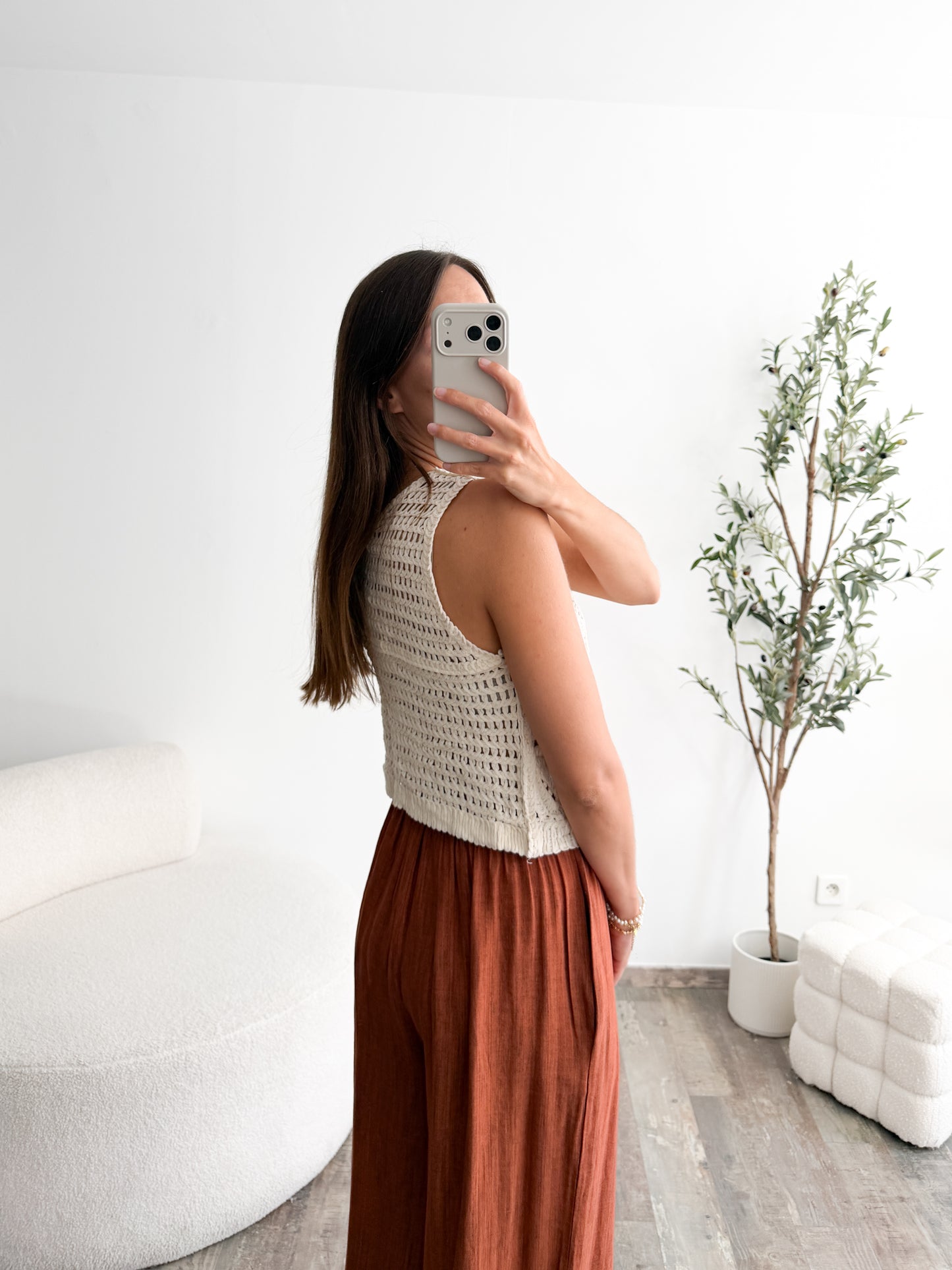 Top en crochet Moli
