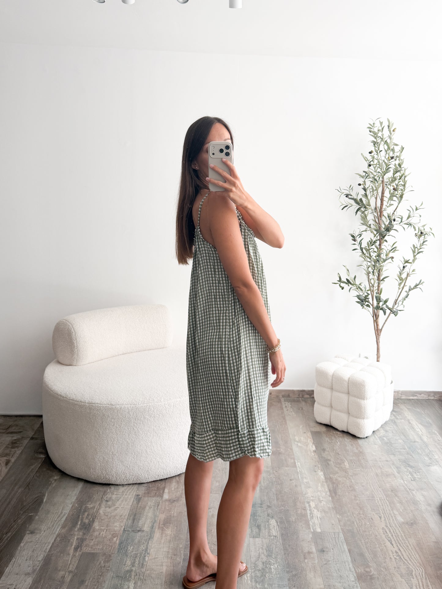 Robe Vichy verte
