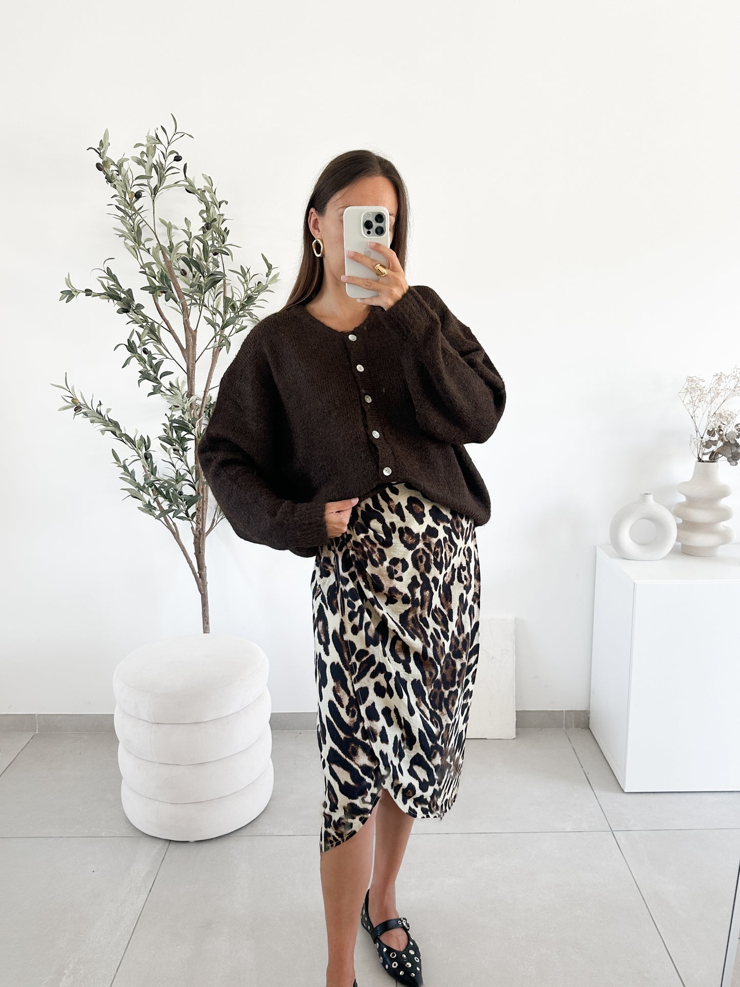 Gilet Yelda marron