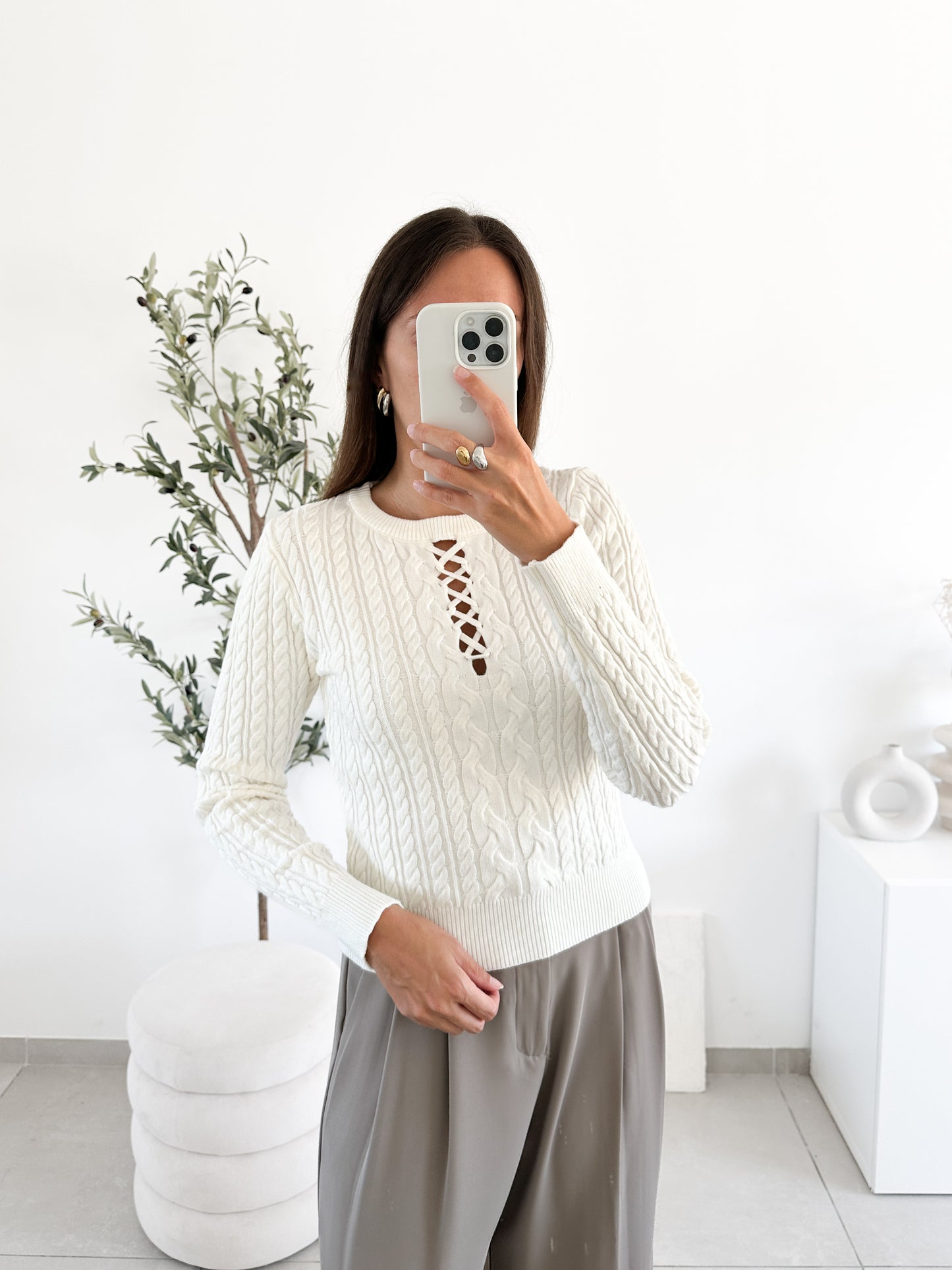Pull Jade blanc