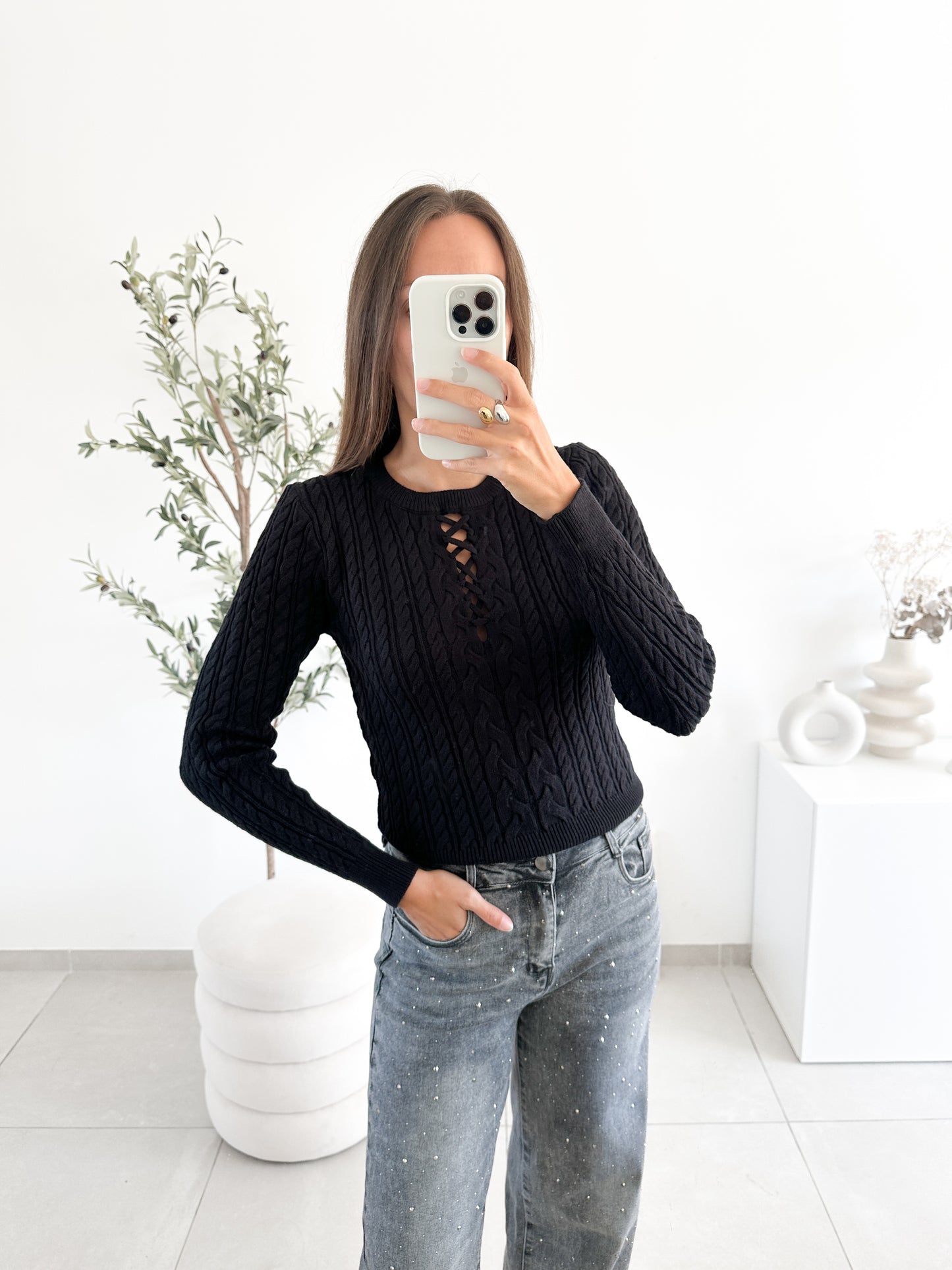 Pull Jade noir