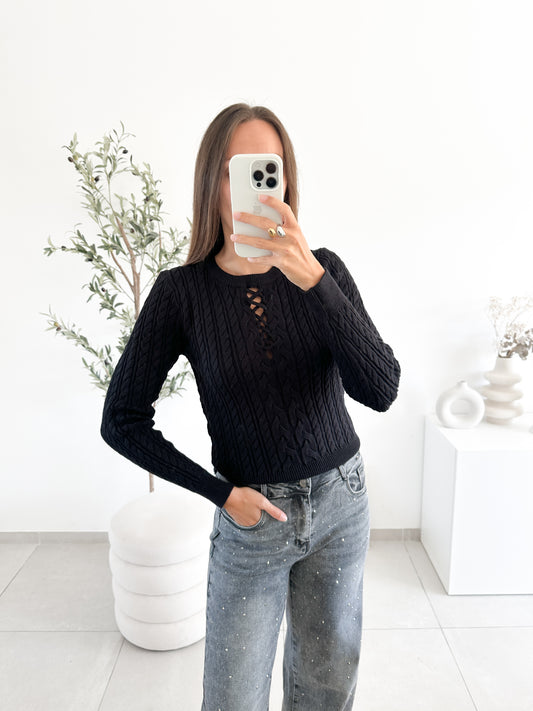 Pull Jade noir