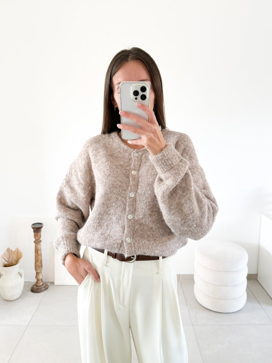 Gilet Yelda taupe